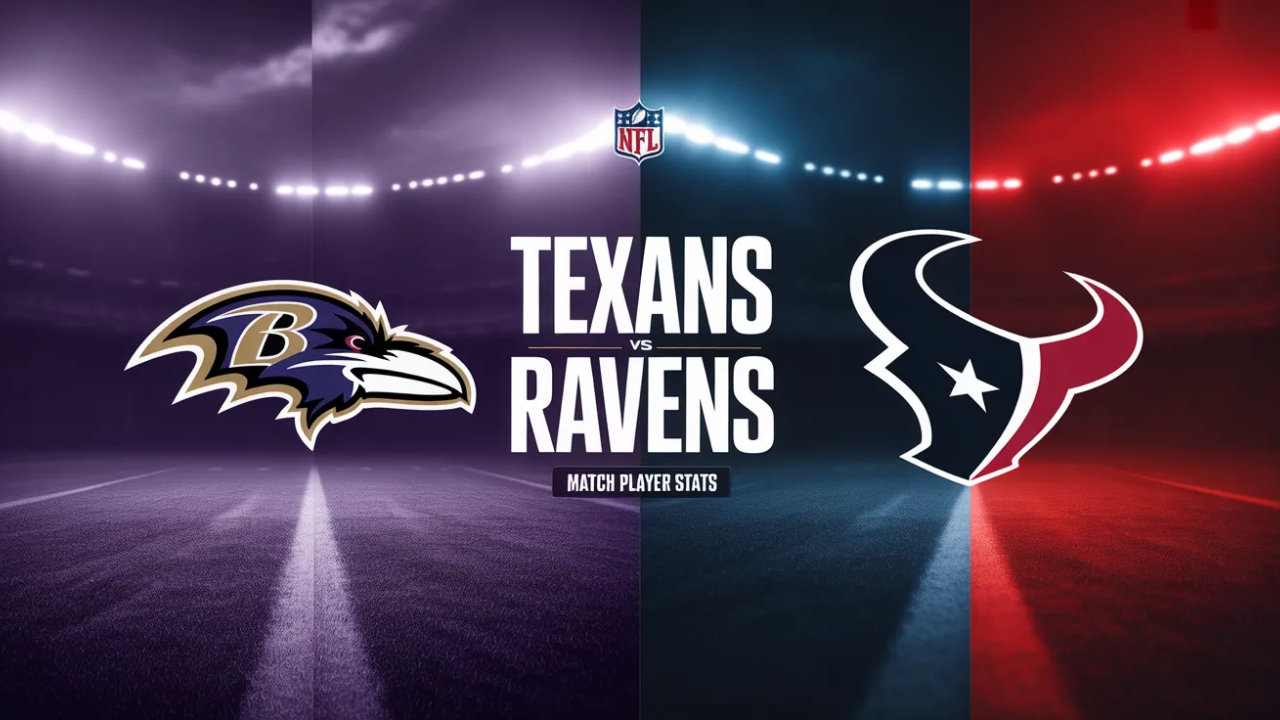 Texans vs Baltimore Ravens Match Player Stats