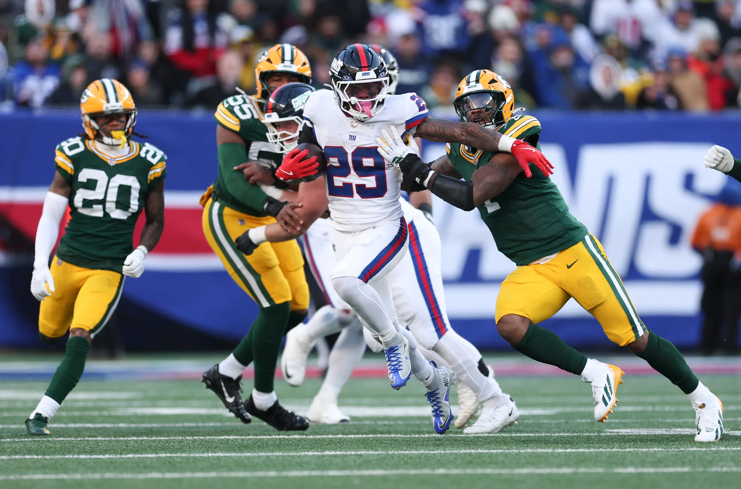 Green Bay Packers vs New York Giants Match Player Stats