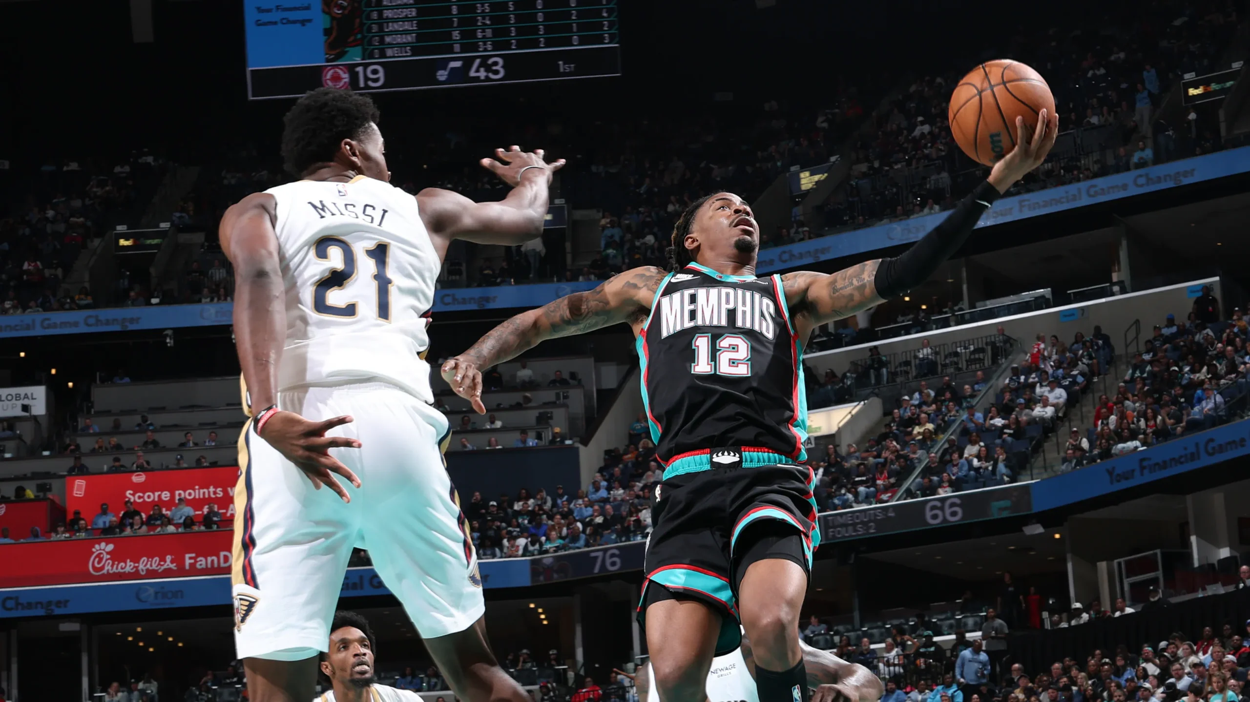 New Orleans Pelicans vs Memphis Grizzlies Match Player Stats