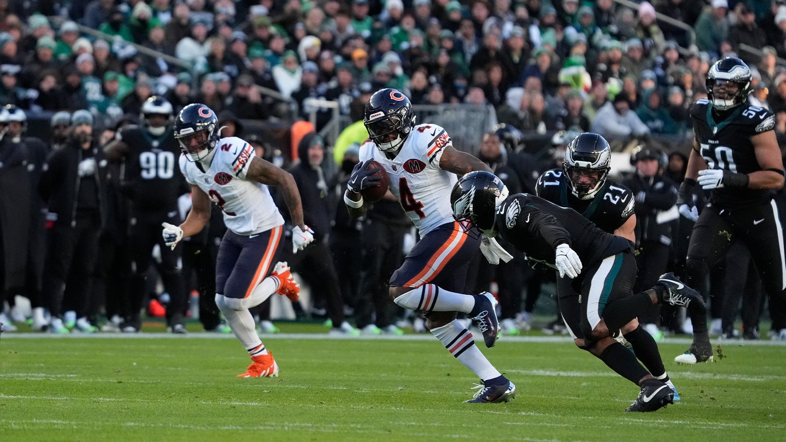 Chicago Bears vs Philadelphia Eagles Match Player Stats