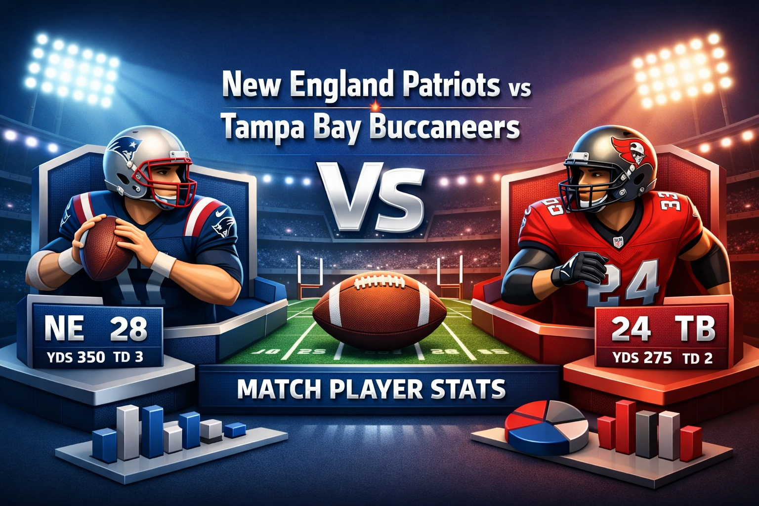 New England Patriots vs Tampa Bay Buccaneers Match Player Stats