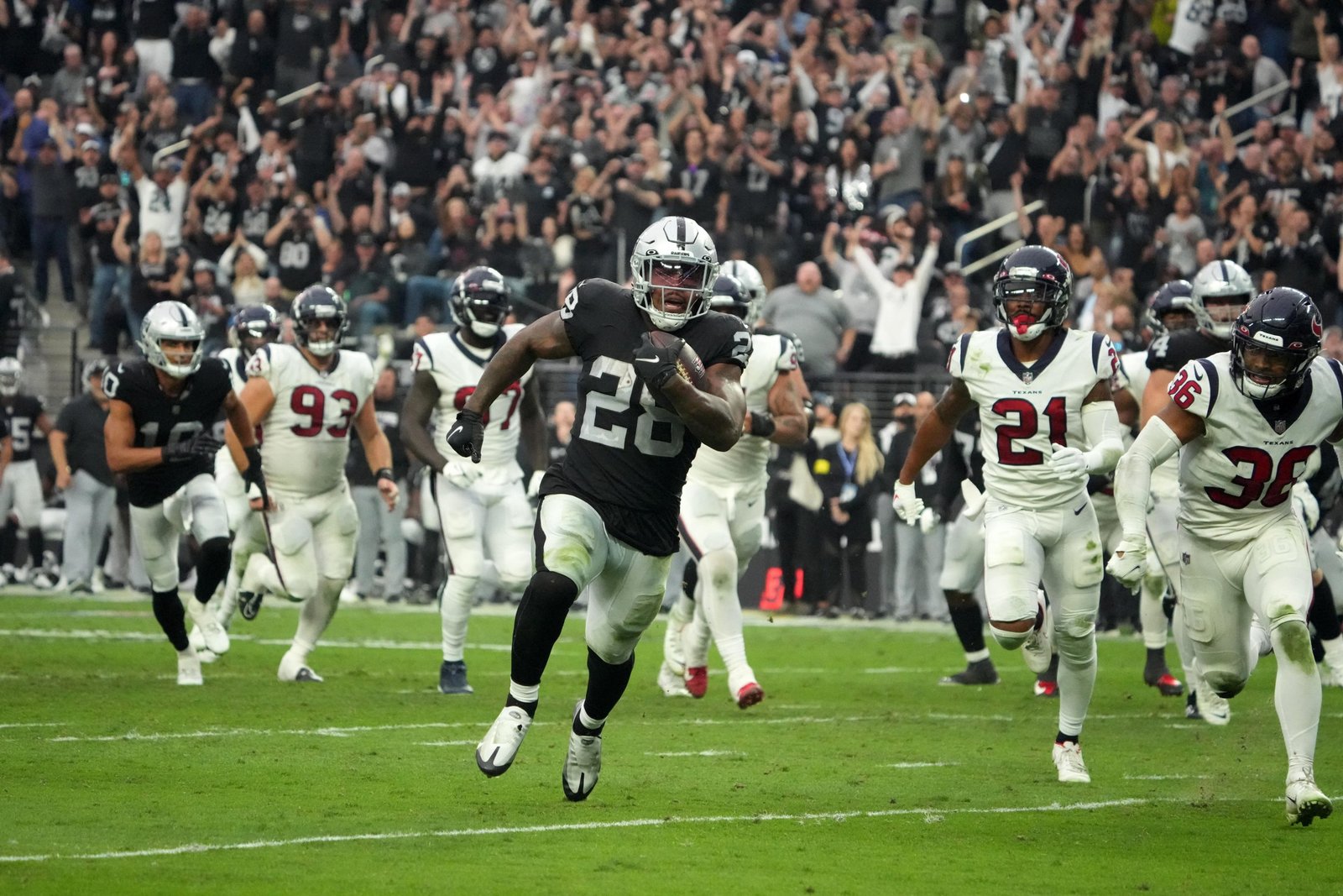 Las Vegas Raiders vs Texans Match Player Stats
