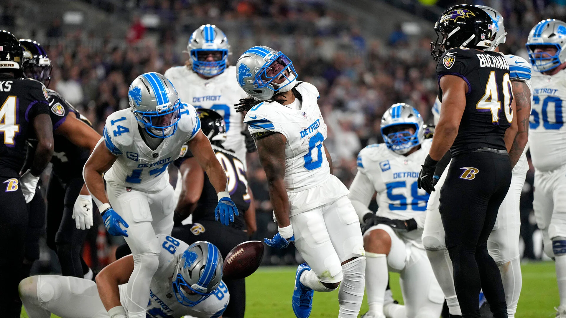 Detroit Lions vs Baltimore Ravens Match Player Stats